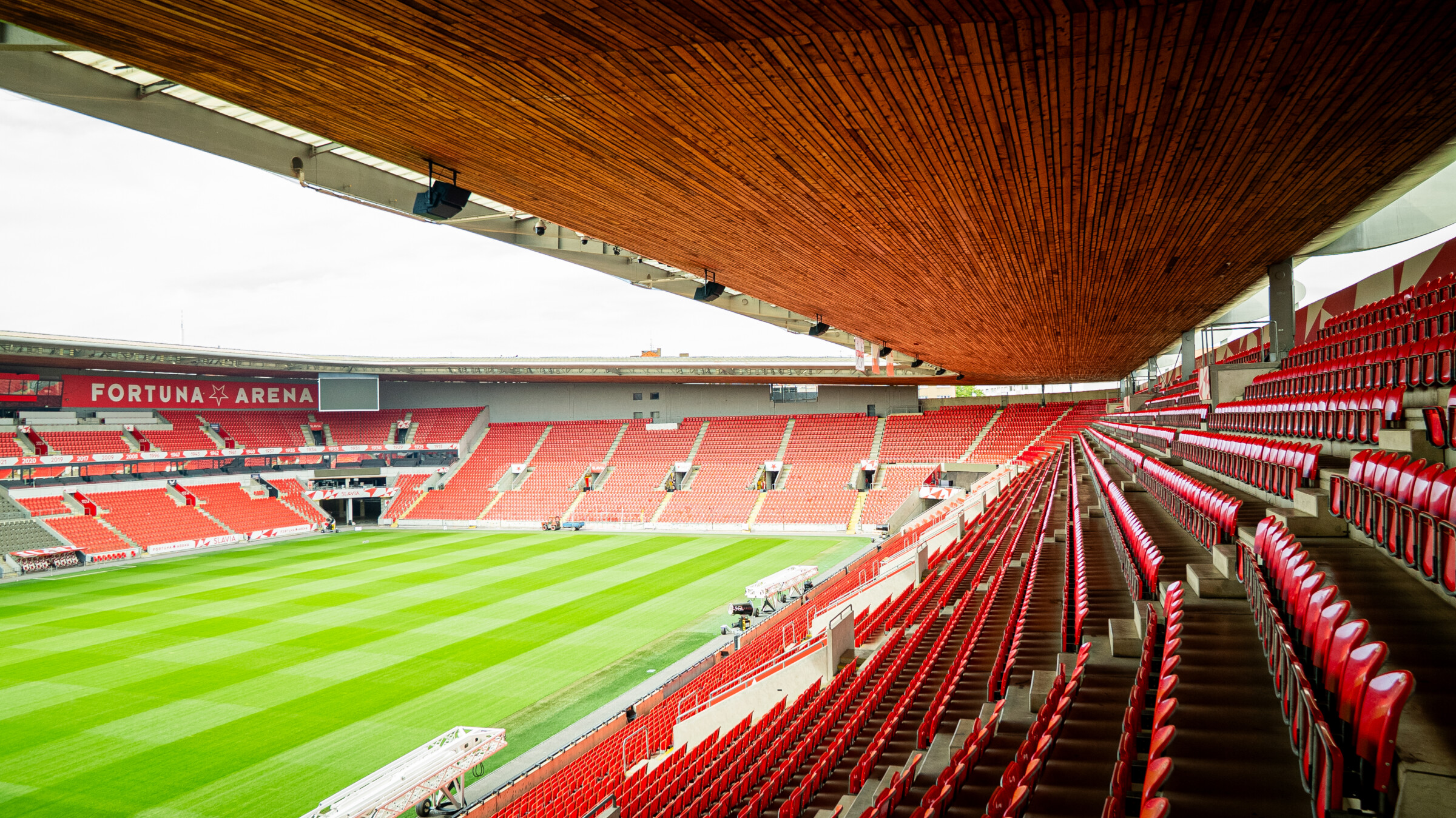 Reproduktorový systém stadionu Eden po modernizaci